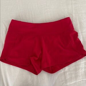 Lululemon Red Women's Running Shorts